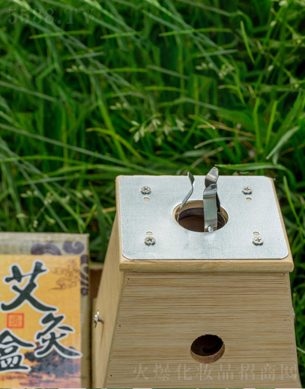 香怡手工竹制單孔艾灸盒