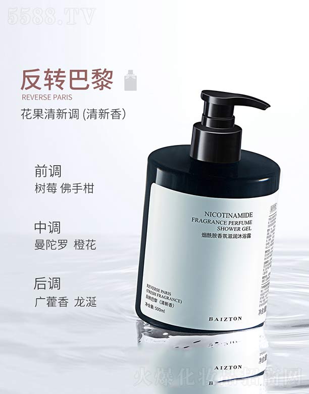 煙酰胺香氛滋潤沐浴露