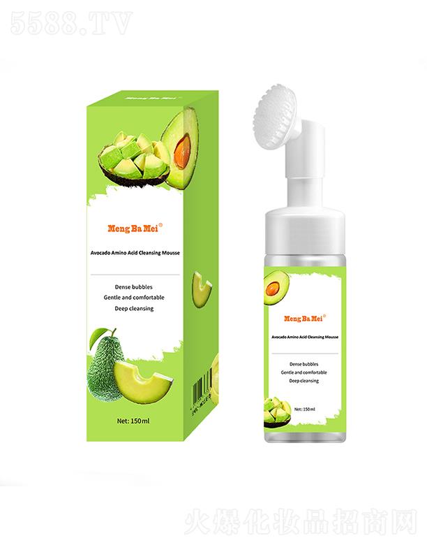 夢(mèng)巴魅牛油果玫瑰蘆薈氨基酸慕斯 150ml溫和潔凈控油保濕