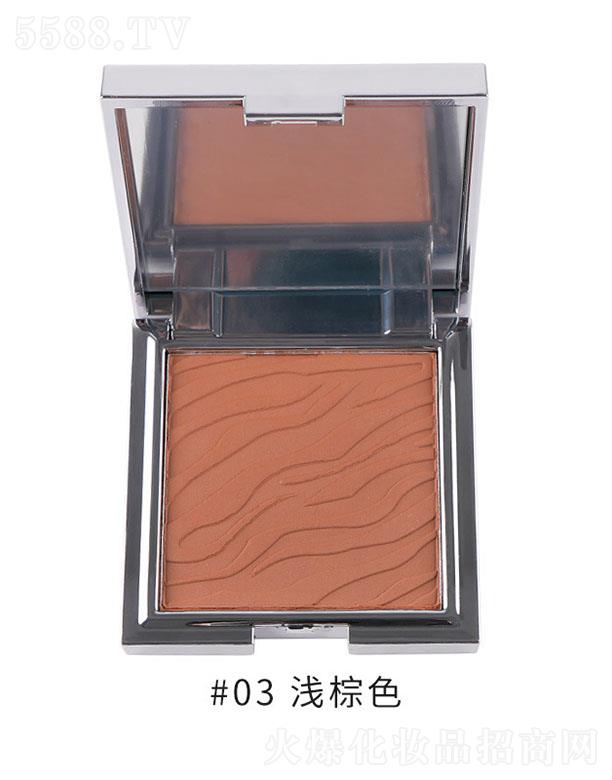 廣州仙蒂彩妝小銀塊修容粉餅#03淺棕色 啞高光陰影鼻影提亮修飾
