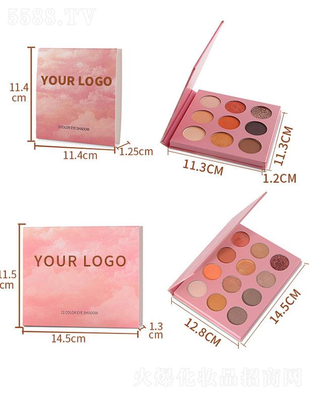 廣州仙蒂九色十二色眼影盤OEM加工定制 珠光啞光土豆泥蔥粉
