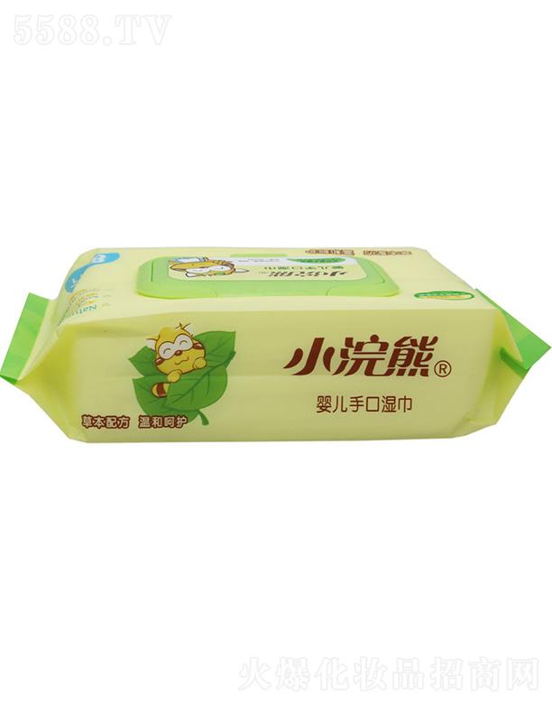 廣西康嘉 小浣熊嬰兒手口濕巾 80片 溫和清潔