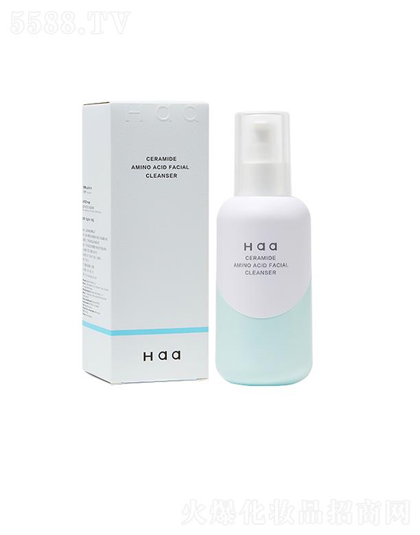 Haa神經(jīng)酰胺氨基酸潔面乳 160g雙效溫和清潔自嗨起泡