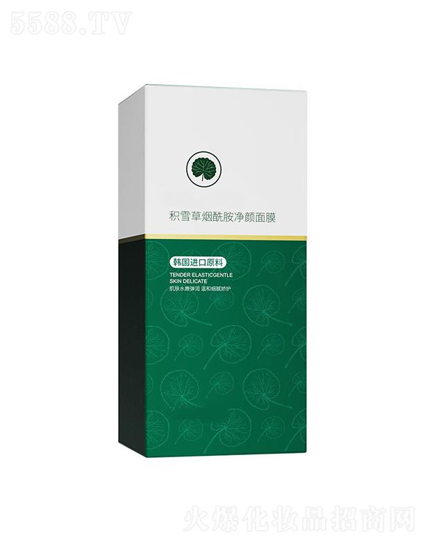 廣州藍美生物積雪草煙酰胺凈顏面膜 保濕收縮毛孔涂抹式面膜OEM代加工