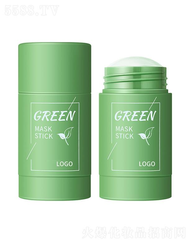 廣州藍美生物綠茶粘土面膜 深層清潔涂抹式泥膜棒廠家代加工OEM