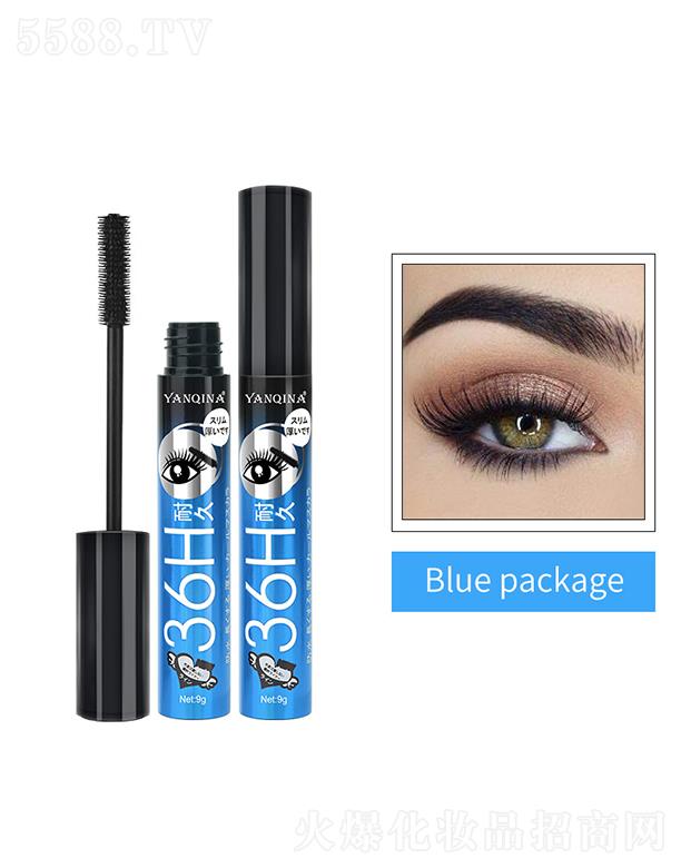 YANQINA妍琦娜36H防水睫毛膏(藍管)