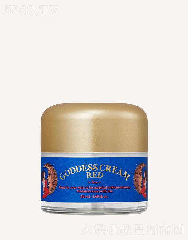 茶肌研女神玫瑰茄花面霜 50ml滋養潤膚