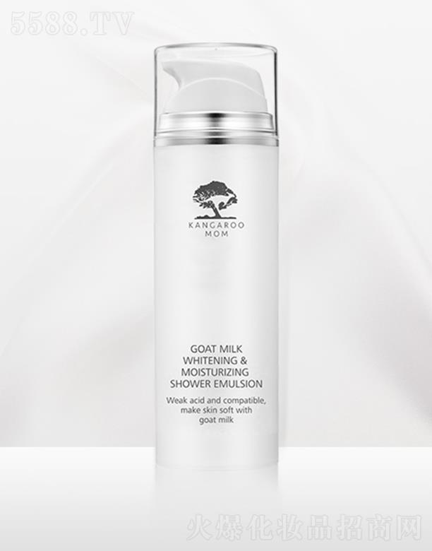 袋鼠媽媽羊乳雪肌瑩潤沐浴凝乳 150g易沖洗干凈清爽無殘留