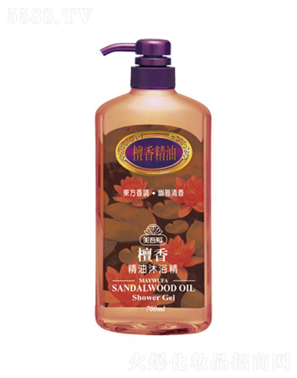 美吾發(fā)檀香精油沐浴露 700ml透明純凈不殘留
