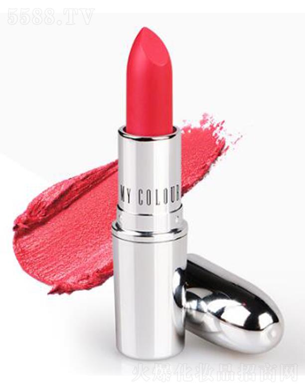 締美逆青春迷霧唇膏#L001嬌嫩桃紅 銀色奢華管身