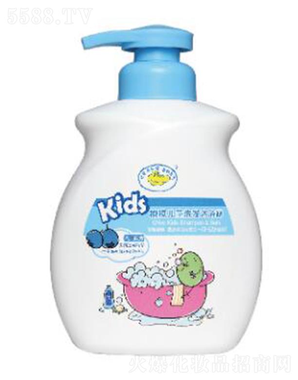 B.Duck Baby橄欖兒童洗發沐浴露(藍莓味)650g清新舒爽洗發沐浴雙效合一