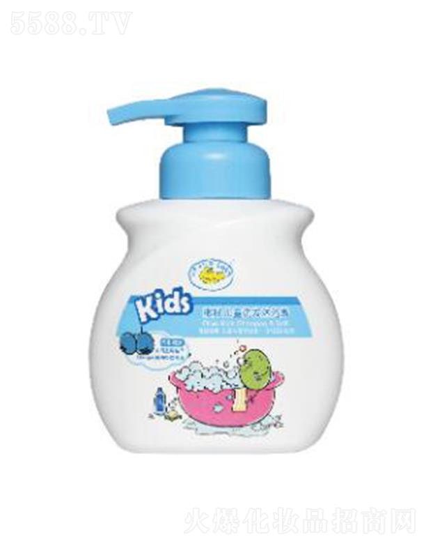 B.Duck Baby橄欖兒童洗發沐浴露(藍莓味)300g溫和清潔頭發和肌膚