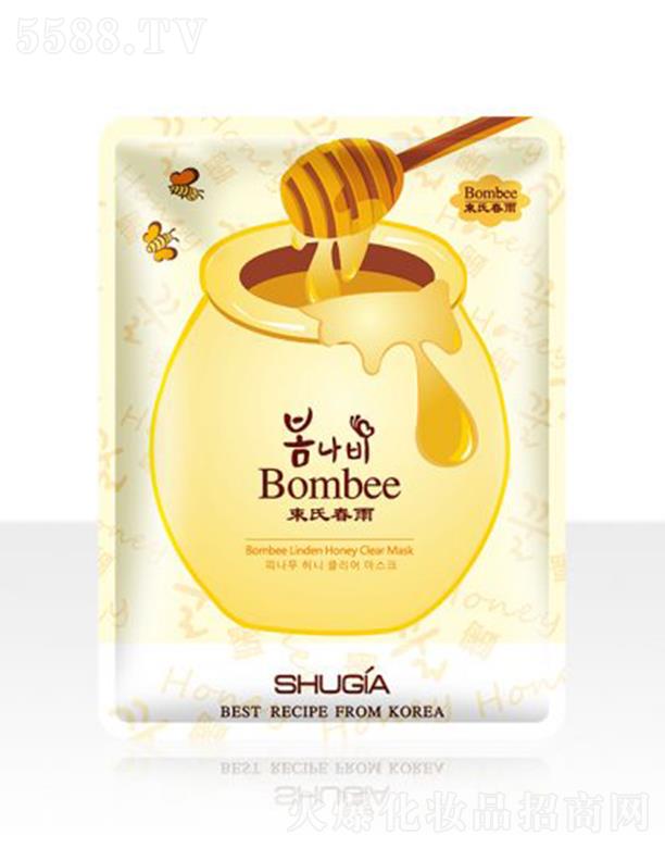 束氏春雨椴樹蜂蜜清透面膜 10貼/盒 清透補水保濕營養