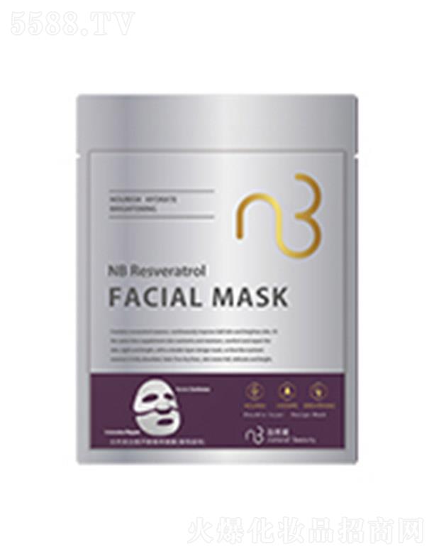 自然美 白藜蘆醇菁萃面膜 30ml*7安撫修護肌膚緊致煥亮