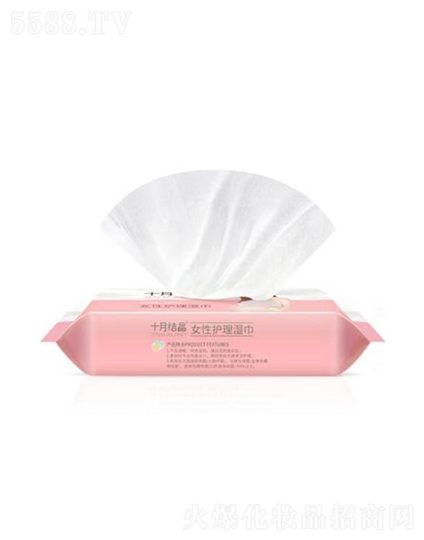 十月結晶女性護理濕巾 28抽 布面柔軟舒適
