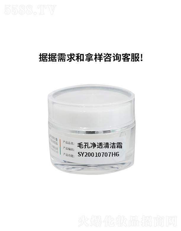 廣州盛妍精細(xì)化工 雅瀾琪毛孔透凈清潔霜 肌膚深層清潔 凈肌排濁