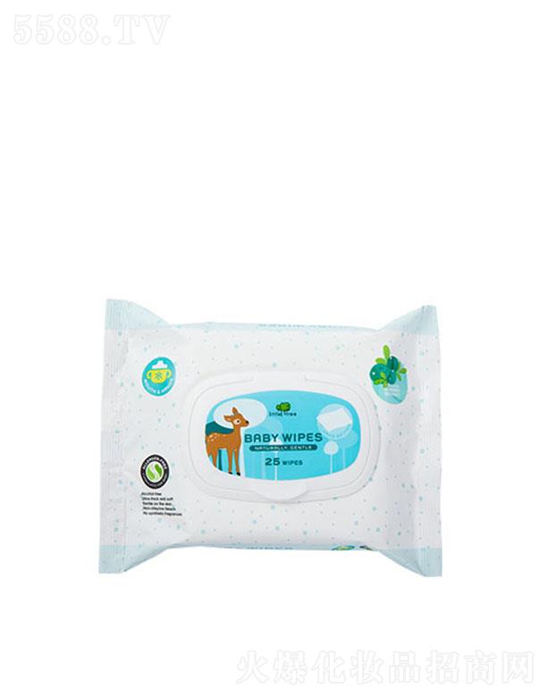 小樹(shù)苗手口專用天然柔濕巾 25抽 安心呵護(hù)嬌嫩肌膚