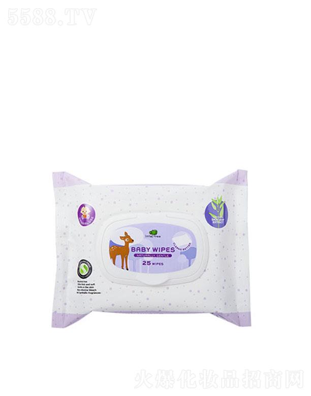 小樹(shù)苗柔潤(rùn)全護(hù)天然柔濕巾 25抽 日常全面清潔