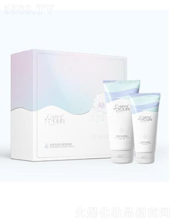 美妍世家清透保濕潔顏霜套組