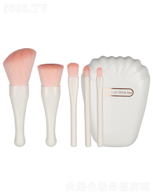 雅斯娜貝殼鏡刷套裝-白色+OPP包裝