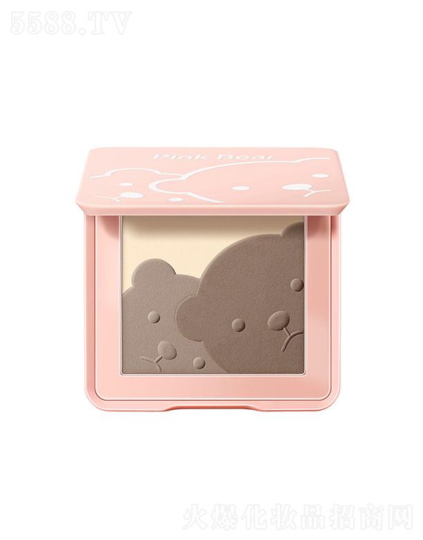 PINKBEAR皮可熊玩趣三色修容粉盤