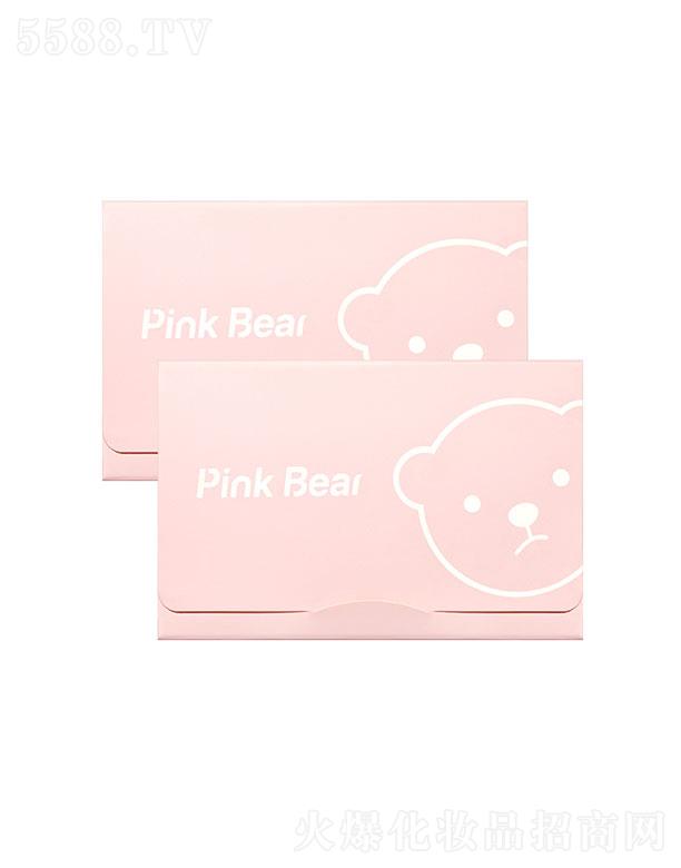 PINKBEAR皮可熊清爽吸油蜜粉紙